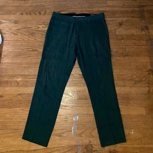 Green Club Monaco linen pants, slim fit size 30